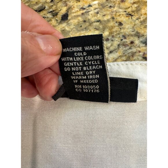 Lane Bryant Linen White Button Shirt Dress Relaxed Minimalist Lagenlook 26/28 - Picture 8 of 10